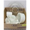 Image 1 : BOX OF DISHES AND GLASSWARE