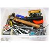 Image 1 : TOTE WITH  ASSORTED TOOLS AND MORE