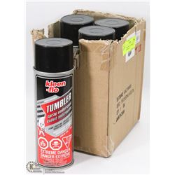 LOT OF 4 KLEEN FLO TUMBLER SPRAY UNDERCOAT