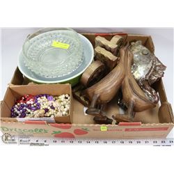 ESTATE FLAT OF GLASSWARE AND COLLECTIBLES