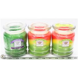 3 DELUXE SCENTED CANDLES