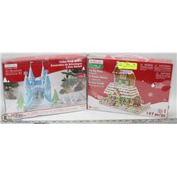 2 PACK 3D STRUCTURE CHRISTMAS CREATIONS