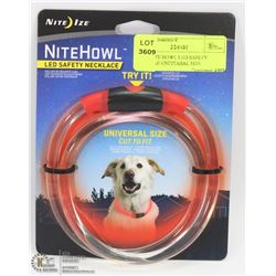 NEW NITE HOWL LED SAFETY NECKLACE UNIVERSAL SIZE