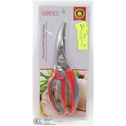 NEW STAINLESS STEEL POULTRY SHEARS WITH LOCKING