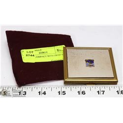 VINTAGE COMPACT WITH CREST ON FRONT