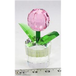 CRYSTAL FLOWER IN FLOWER POT