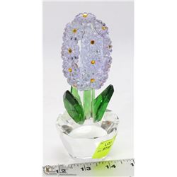 TALL PURPLE FLOWER CRYSTAL