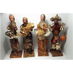 9 - LOT OF 4 MEXICAN PAPER MACHE