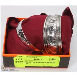 2 INDIAN STYLE ESTATE FASHION BANGLES