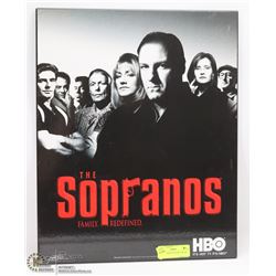 THE SOPRANOS CAST PICTURE ON WOOD