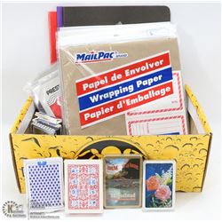 BOX OF ASSORTED STATIONARY