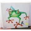Image 1 : FROG ON STRETCHED CANVAS