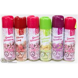 LOT OF 6 ASSORTED AIR FRESHENERS/ DEODORIZERS