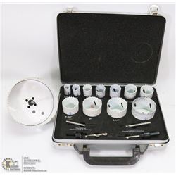 COMPLETE WOOD HOLE SAW KIT WITH EXTRA 5" HOLE SAW