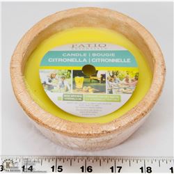 NEW PATIO ESSENTIALS CITRONELLA CANDLE