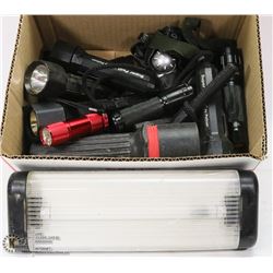ESTATE BOX OF ASSORTED FLASHLIGHTS