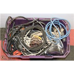 TOTE WITH POWER CORDS AND SOME WEATHER