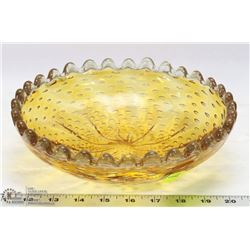 LARGE BUBBLE GLASS BOWL