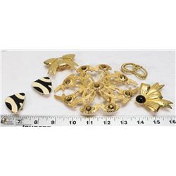 BOX OF LARGE AND SMALL CRAFT BUCKLES