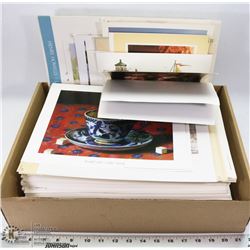 BOX OF LITHOGRAPHS