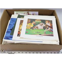 BOX OF LITHOGRAPHS