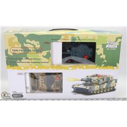 NEW GREGG REMOTE CONTROL TWIN FIGHTING TANKS