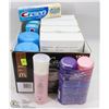 Image 1 : BOX OF PERSONAL CARE ITEMS INCLUDING SHAVE GEL,
