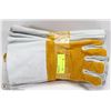 Image 1 : BUNDLE OF LONG CUFF LEATHER WORK GLOVES