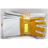 Image 1 : BUNDLE OF LONG CUFF LEATHER WORK GLOVES