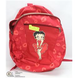 BETTYBOOP BACKPACK WITH STEERING WHEEL COVER