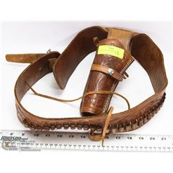 LEFT HAND LEATHER GUN HOLSTER