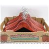 FLAT OF WOOD COAT HANGERS