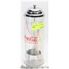 VINTAGE GLASS COCA-COLA STRAW HOLDER