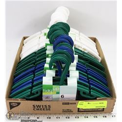 FLAT OF COAT HANGERS