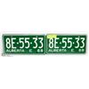 Image 1 : MATCHING SET OF 1968 ALBERTA LICENSE PLATES