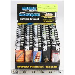 BOX OF 50 MUSIC SERIES LIGHTERS