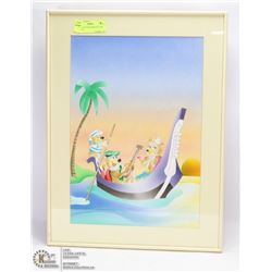 DISNEY YOGI AND BOBO PICTURE FRAMED