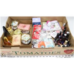 LARGE FLAT WITH  NAIL POLISH, 8 NEW PURSE HOOKS, PU