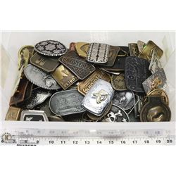 LOT OF 77 BELT BUCKLES