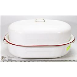 VINTAGE ENAMEL ROASTER