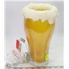 Image 1 : GLASS OF BEER LAMP, 11" TALL