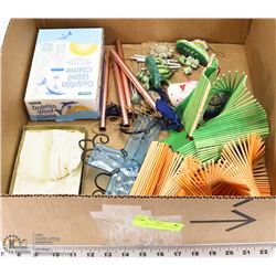 BOX OF WIND CHIMES AND MORE