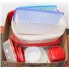 Image 1 : BOX FULL OF 14 RUBBERMAID FOOD STORAGE