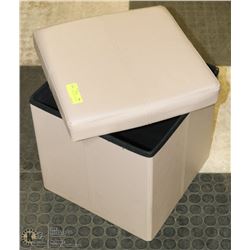 MOCHA BROWN SQUARE STORAGE FOOT