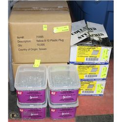 LARGE GROUP OF ASSORTED FASTENERS INCLUDING