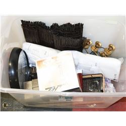 LARGE TOTE WITH NEW CRYSTAL, BAMBOO PLACEMATS,