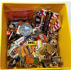5 - LOT OF 140 LAPEL PINS