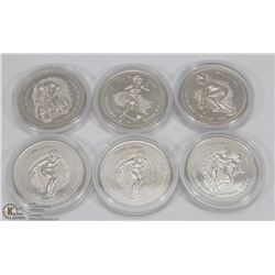 SET OF 6- 1978 EDMONTON COMMONWEALTH GAMES