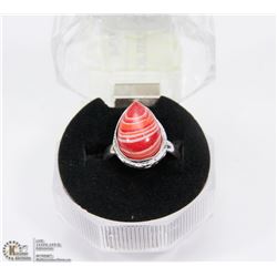 #30-RAINBOW CALSILICA GEMSTONE RING