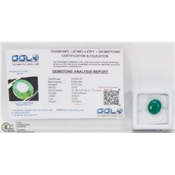 #45-ZAMBIA GREEN EMERALD GEMSTONE 6.00CT